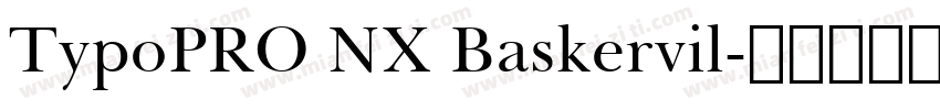 TypoPRO NX Baskervil字体转换